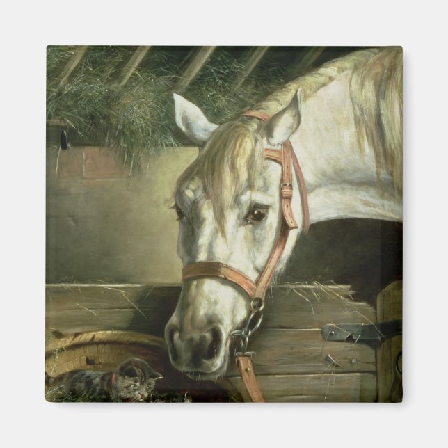 Aimant Cheval et chatons, 1890 (Devant)