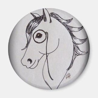 Aimant Cheval et monocle