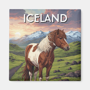 Aimant Cheval islandais en Islande Travel