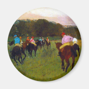 Aimant Chevaux de course Edgar Degas à Longchamp