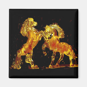 Aimant Chevaux en verre de Murano Italie