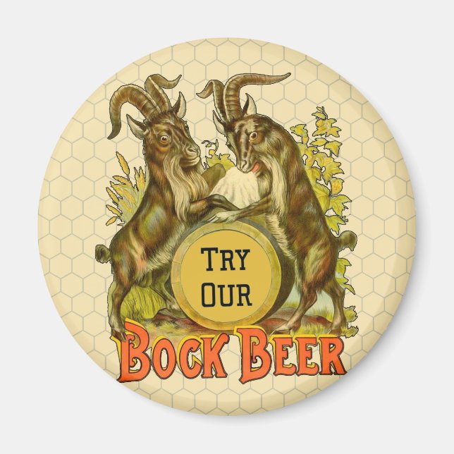 Aimant Chèvres Bock Bière Publicité (Devant)