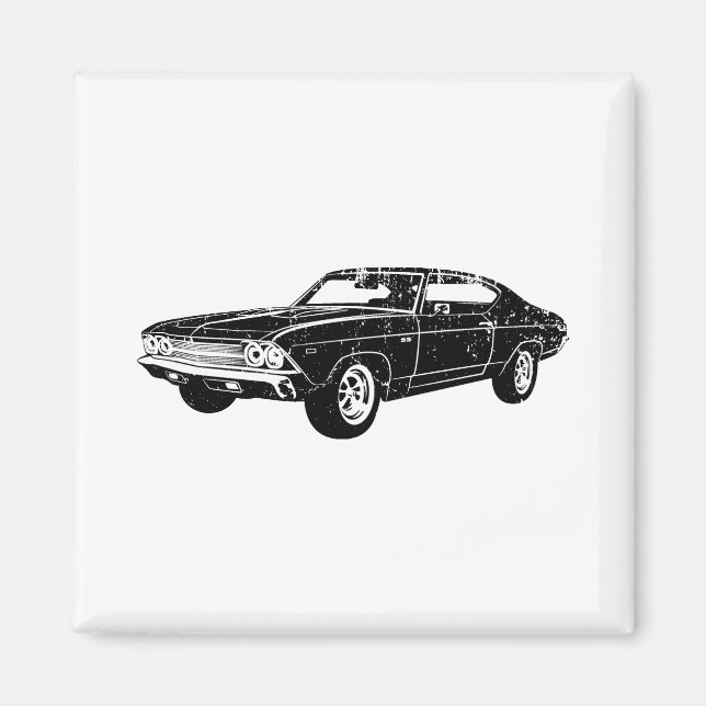 Aimant Chevrolet Chevelle 396 SS 1969 (Devant)