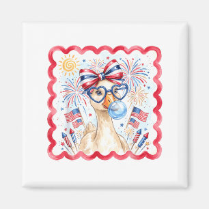Aimant Chewing-gum à bulles feux d'artifice d'oie patriot