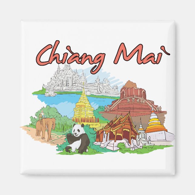 Aimant Chiang Mai, Thaïlande Cité mondiale (Devant)