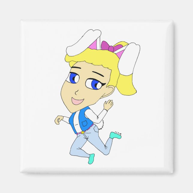 Aimant chibi bunnygirl (Devant)