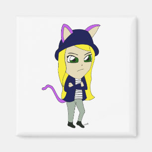 Aimant chibi catgirl