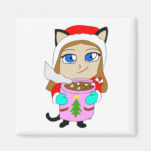 Aimant chibi catgirl