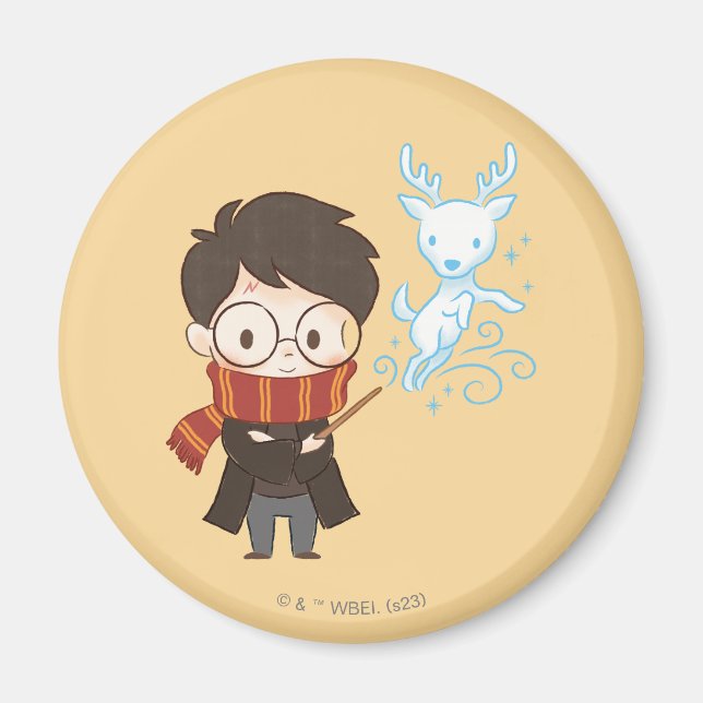 Aimant Chibi HARRY POTTER™ Patronus (Devant)