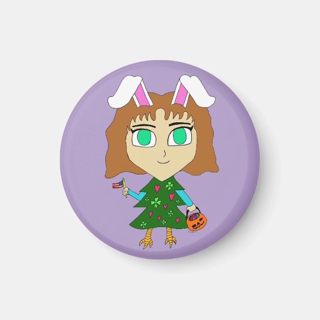 Aimant Chibi multivacances (Devant)