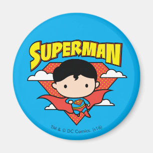 Aimant Chibi Superman Polka Dot Shield et nom