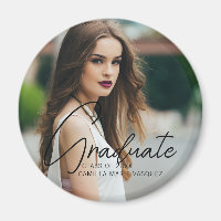 Chic Graduation Photo manuscrite Script superposit