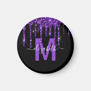 Aimant Chic Purple Parties scintillant de séchage brosse 