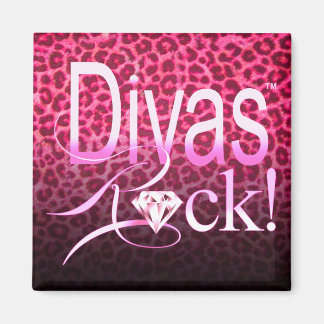Aimant CHICAGO BLING - Leopard "Divas Rock!"