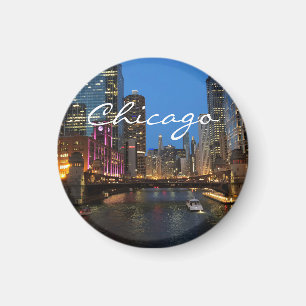Aimant Chicago River la nuit