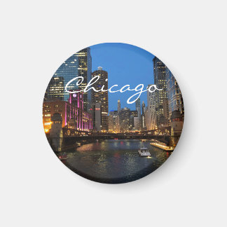 Aimant Chicago River la nuit