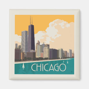 Aimant Chicago   Skyline moderne