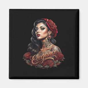 Aimant Chicano Chicana La Raza Barrio Tatouage Art Décès 