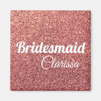 chick chick rose or parties scintillant bridesmaid