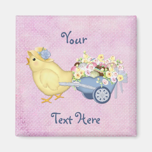 Aimant Chick et panier (Devant)
