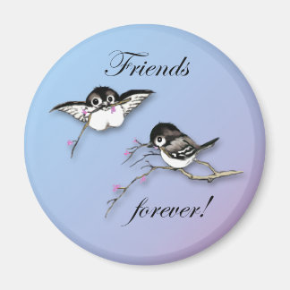 Aimant Chickadees Amis de l'aimant pour toujours