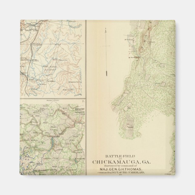 Aimant Chickamauga, Ga (Devant)