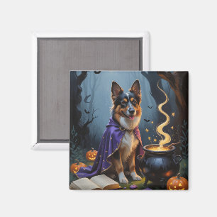 Aimant Chien berger belge Peinture Whimsical Halloween