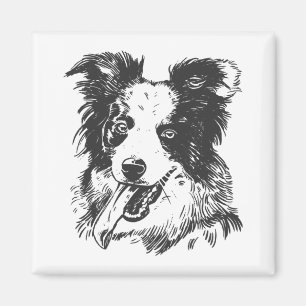 Aimant Chien Border Collie - Amoureux d'Aussie