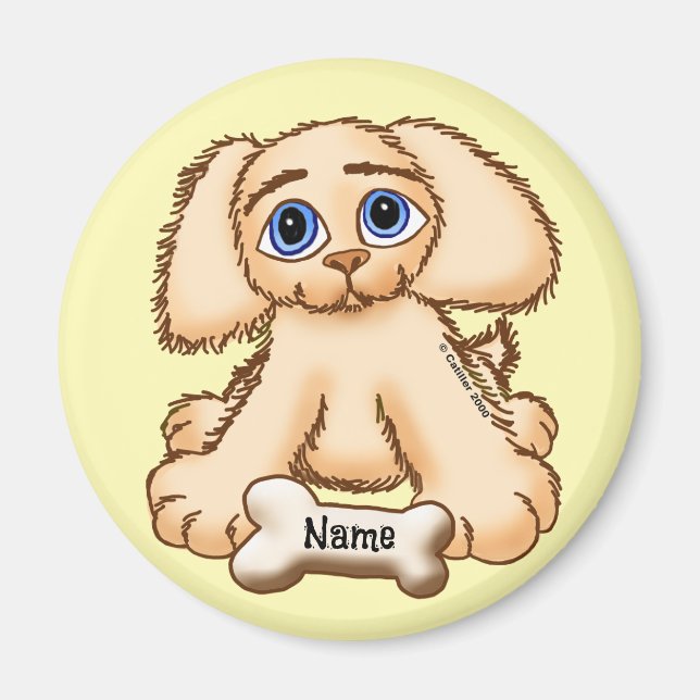 Aimant Chien chiot os (Devant)