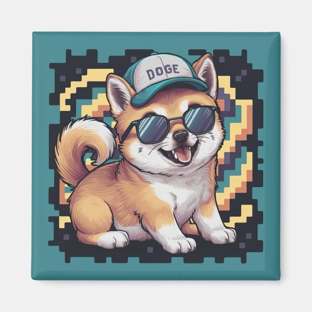 Aimant Chien chiot Shiba Inu (Devant)