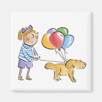 Aimant Chien d'anniversaire