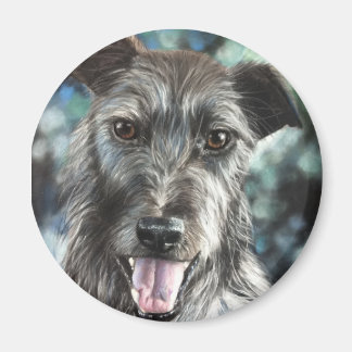 Aimant Chien de chien de terrier gris