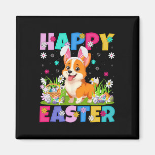 Aimant Chien de Corgi gallois Joyeux Chasse aux Oeufs de