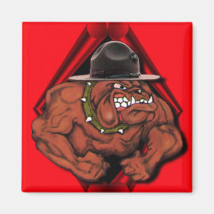 Aimant Chien de diable d'usmc