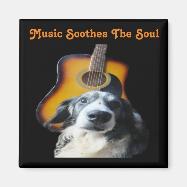 Aimant Chien de guitare magnétique (Devant)