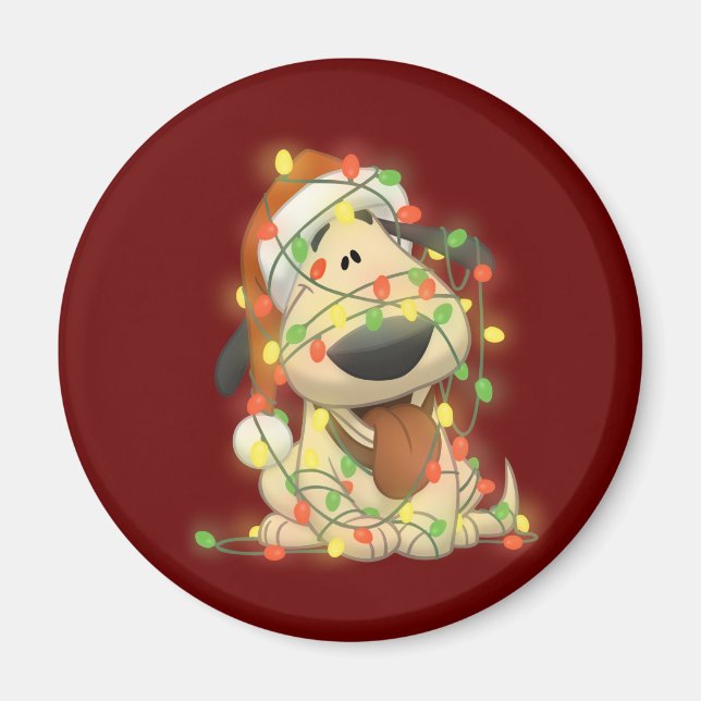 Aimant Chien de Noël (Devant)