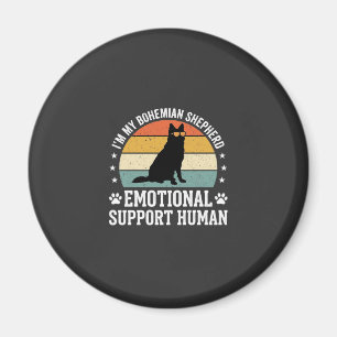Aimant Chien de soutien émotionnel humain berger bohémien