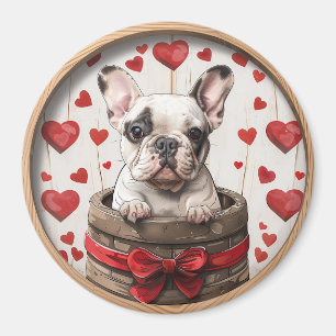 Aimant Chien de taureau français Valentines