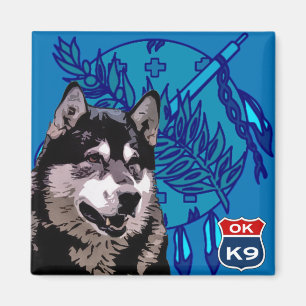 Aimant Chien de traîneau de l'Oklahoma