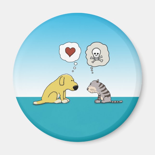 Aimant chien et chat (Devant)