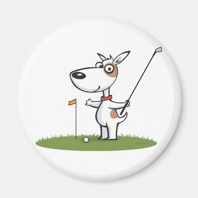 Aimant Chien Golf (Devant)