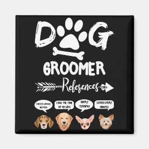 Aimant Chien Groomer Références Cadeau Grooming Chien Sal