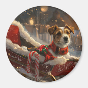 Aimant Chien Jack Russell Noël Festif