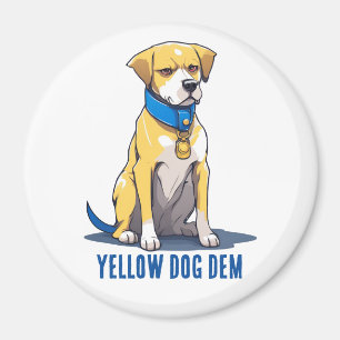Aimant Chien jaune Démocrate Politique USA Président 2024