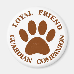 Aimant Chien Paw Loyal Friend