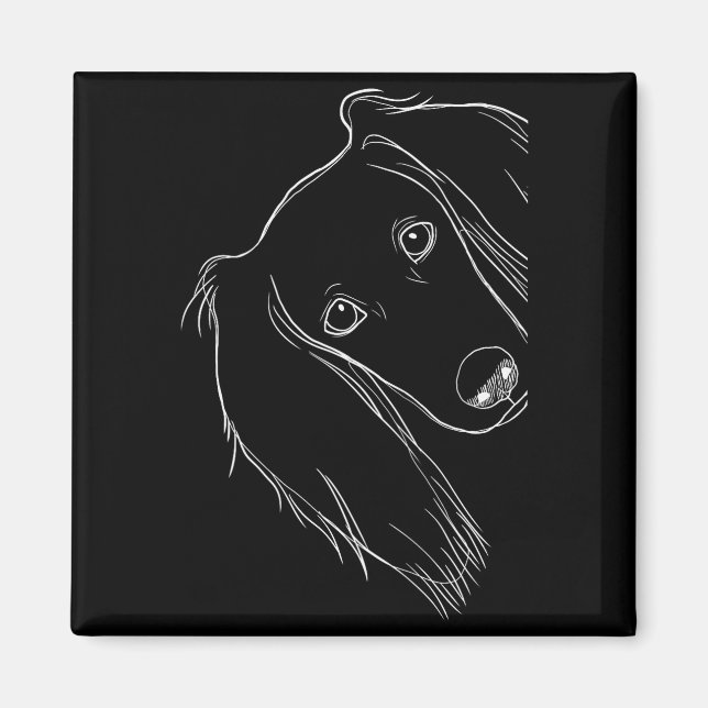 Aimant Chien Saluki surpris drôle  (Devant)