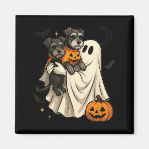 Aimant Chien Schnauzer Miniature Fantôme Halloween