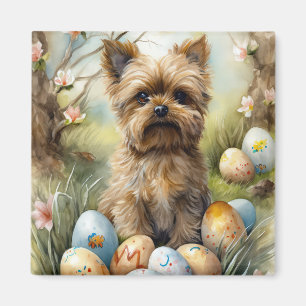 Aimant Chien Yorkipoo Avec Oeufs De Pâques Vacances