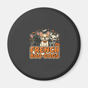 Aimant Chiens Boo français Halloween French Bulldog Desig