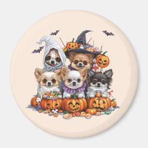 Aimant Chiens Chihuahua Halloween